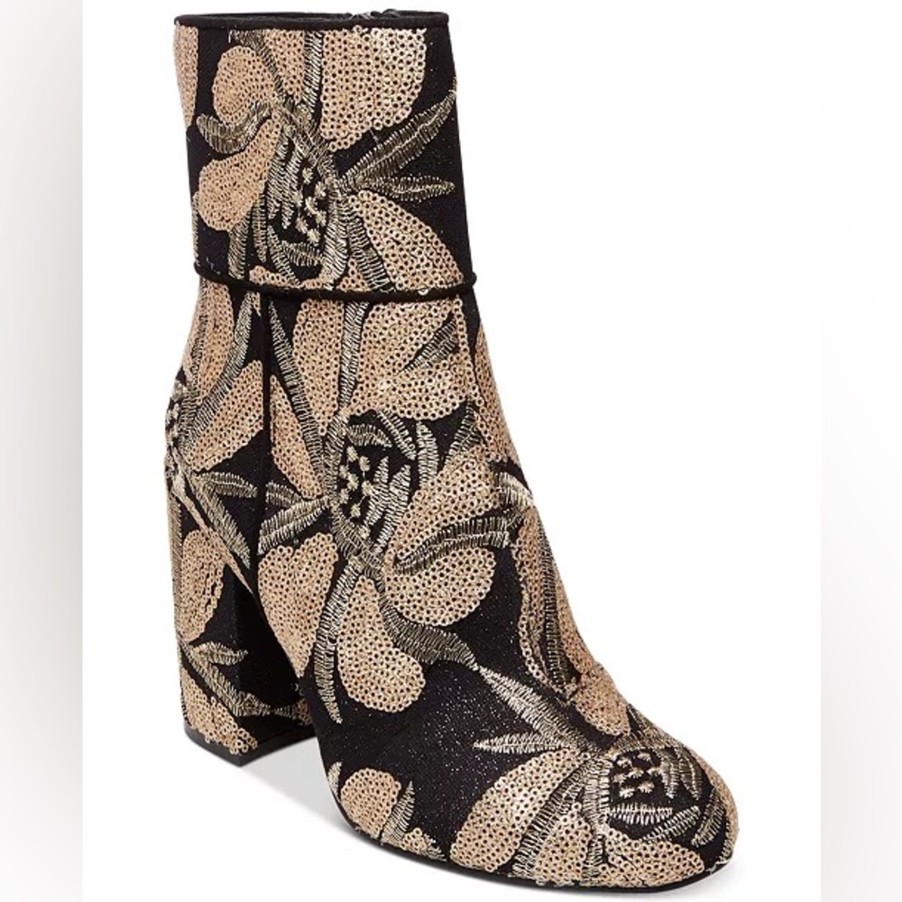 Steve Madden Goldie Block-Heel Booties- 10
